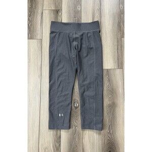 Under Armour Women’s Sz S Leggings HeatGear High Rise Compression Fitted Gray
